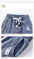 Korean Street Luxury Work Pants Men's Jogger Jeans Denim Wear