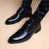 Men's Dress Shoes Casual Style Lace-Up Pointed Design Ideal for Weddings and Business Events