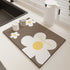 Solid Kitchen Super Absorbent Dish Drying Mats Non-Slip Draining Pads Quick Dry Tableware Accessories
