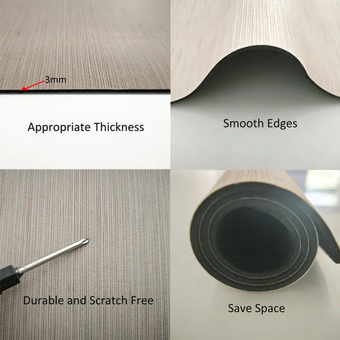 Diatomaceous Earth Non-Slip Bath Mat Super Absorbent Bathroom Rug Thin Rubber Pad