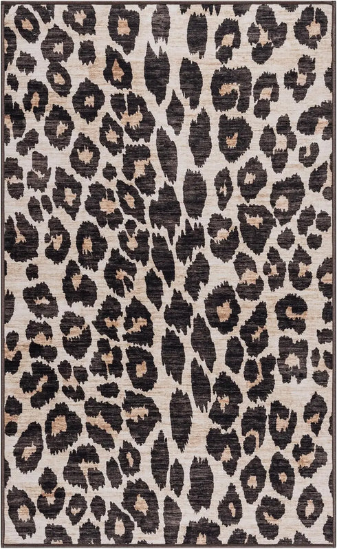 Printed Indoor Boho Area Rug Non Slip Super Strong Home Décor for Entryway Bedroom Living Room