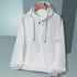 Summer Hooded Windbreaker Jacket for Men and Women - Quick Dry Sun Protection Clothing for Fishing and Hunting, Casual Outdoor Outerwear with Pockets