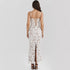 Suninheart Winter Women's Evening Dress Elegant Lace Up Maxi Dress for Special Occasions