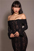 Mozision Lace Off-shoulder Sexy Maxi Dress Elegant Evening Dress
