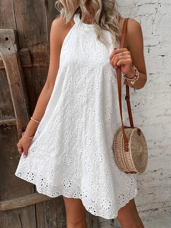 Women's Elegant Mini Dress Summer Sleeveless Party Dress Stylish Clothes
