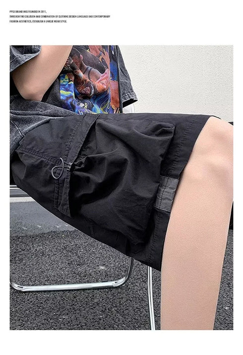 High Street Cargo Shorts For Men Casual Hip Hop Bermuda