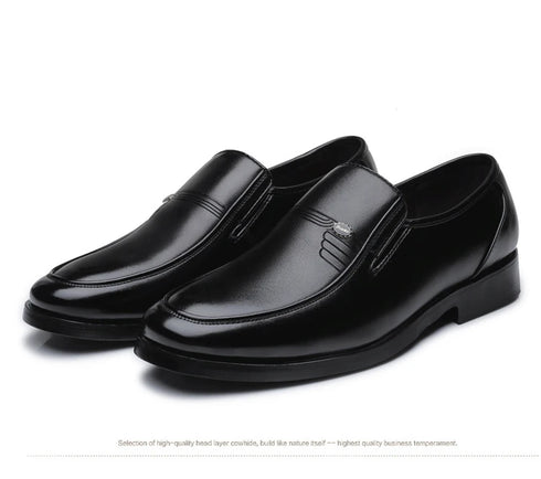 Men's Leather Formal Business Shoes for Casual Work and Comfort