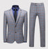 Men's Business Casual Suit Set Blazer Vest Pants Fashionable Slim Fit for Weddings and Work