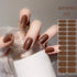 Waterproof Long Lasting Gel Nail Art Stickers for Stunning Full Cover Manicures - 9 Piece Set of Baking-Free Solid Color Decals