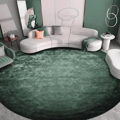 Modern Minimalist Round Carpet for Living Room Soft Plush Rug Home Decor