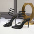 Rhinestone Snake Stiletto Gladiator Sandals For Wedding