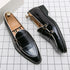 Elegant Men's Leather Loafers with Tassel Design - Comfortable Slip-On Moccasin Shoes for Formal Business and Casual Occasions, Available in Big Sizes 38-48