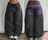 Baggy Cargo Jeans For Women With Distinctive Stitching And Washed Denim Look For Streetwear And Hip Hop Style