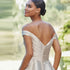 Flavinke Customized Pleat Satin Sweetheart Wedding Dresses With Pockets