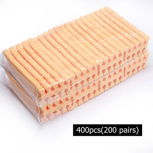 Ultimate Nail Art Foam Toe Separators for Manicure and Pedicure - Soft Sponge Finger Coating Tools in Bulk (100/200/400 Pieces)