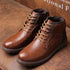 Vintage Handmade Ankle Boots for Men - Retro Outdoor Work Booties