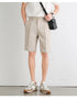 Summer Men's Suit Shorts Solid Color Business Casual Knee-length Pants