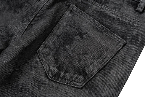 High Street Baggy Flare Jeans for Men Y2k Denim Trousers