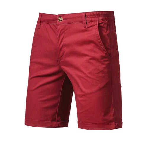 Men Summer Casual Business Shorts Elastic Waist Gym Running Shorts