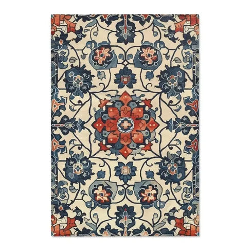 Floral Persian Area Rug Modern Classic Carpet for Living Room and Bedroom Decor