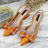 Italian Design Elegant Women's Rhinestone Heels Set