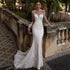 Mermaid Wedding Dresses Customized Illusion Backless Sexy Gowns