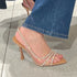 Thin Heel Fairy Style Hollow Pointed Open Toe Sandals