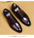 Genuine Cow Leather Brogue Oxford Shoes for Men Vintage Handmade Casual Flats