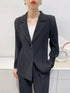 Elegant Pleated Long-Sleeved Jacket for Women - Comfortable Casual Suit with Thickened Design for Spring and Autumn Wear