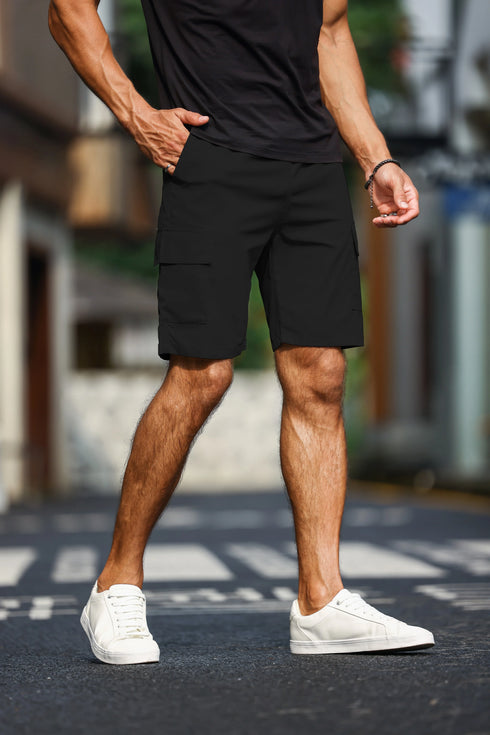Men's Plain Casual Comfy Cargo Shorts for Summer Clothing