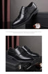 Men Classic Retro Brogues Lace Up Business Leather Shoes Formal Office Flats Wedding Party Oxford Shoes