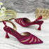 Venus Chan Shoes and Bag Set for Women's Party Heels