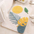 Leaves Microfiber Polyester Bath Mat Non Slip Shower Accent Rug for Bathroom Home Decor