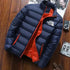 Men's Warm Stand Collar Winter Down Jacket - Casual Street Fashion Parka for Autumn and Winter Adventures