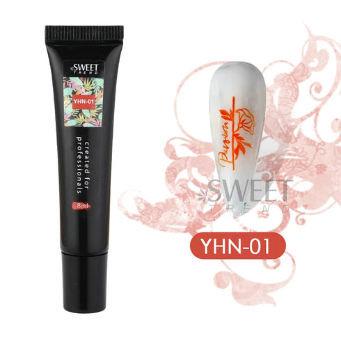 8ml Black Nail Stamping Gel Polish for Stunning Manicure Art with White Gold Transfer Gel, Perfect for UV Soak Off Varnish and Nail Art Stamping Plate Tools