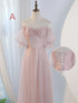 V-Neck Ruched Tulle A-Line Dress With Square Collar And Appliques And Bow Bridesmaid Dress