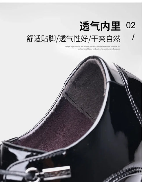 Elegant Oxford Leather Shoes for Men - Breathable and Comfortable Formal Flats for Office, Weddings, and Daily Wear - Perfect Plus Size Business Footwear with Pointed Toe Design