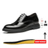 Platform High Heel Casual Men Brogue Genuine Leather Oxford Dress Shoes