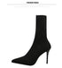 Sexy Sock Boots Knitting Stretch High Heels for Women Fashion Shoes Ankle Boots