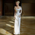 Elegant Floor-Length Wedding Dress with One-Shoulder Style