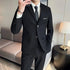 Fashion Business Casual Suit Set for Men with Vest and Trousers for Wedding