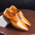 Luxury Designer Men's Oxfords - Lace-Up Patent Leather Pointed Dress Shoes for Formal Occasions and Business Events