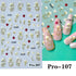 3D Nail Art Stickers with Daisy, Cherry Blossom, Petals, Leaves, and Butterflies for Spring and Summer Manicure Decoration Tips - Slider Style Nail Polish Accessories