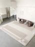 Artistic Luxury Large Living Room Carpet Comfortable Soft Bedroom Rug Minimalist Design