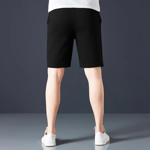 Men's Casual and Fashionable Pure Cotton Shorts with Drawstring
