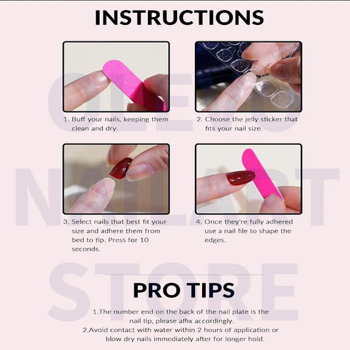 10 Adorable Handmade French Press On Nails with Sweet Bow and Heart Design, Perfect for Parties – Includes Jelly Stickers & Nail File