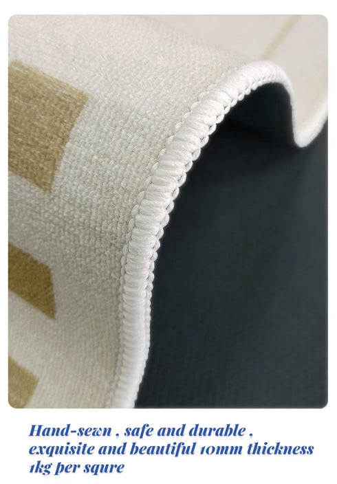 Modern Minimalist Large Area Rug for Living Room and Bedroom Decor