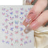 Adorable Pink Christmas Nail Art Stickers with Shiny Shells, Cute Snowflakes, Stars, and Wreaths - 5D Embossed Nail Decorations for Festive Nail Designs
