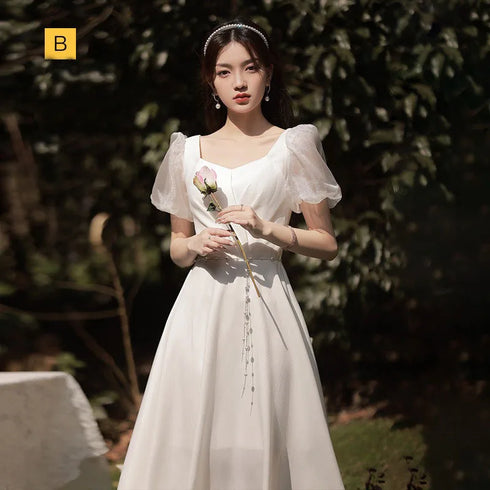 Bridesmaid Dress Floor Length Jersey Gown With Ruched Bow Sweetheart Neckline For Wedding Party Dress