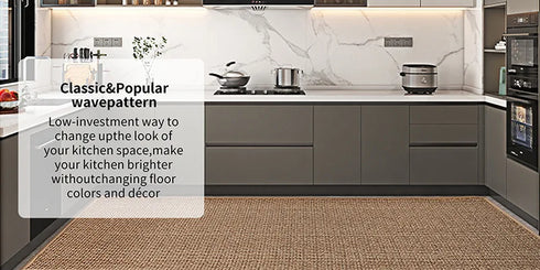 Kitchen Rugs and Mats Non Skid Washable Absorbent Runner Rugs for Kitchen Sink Area